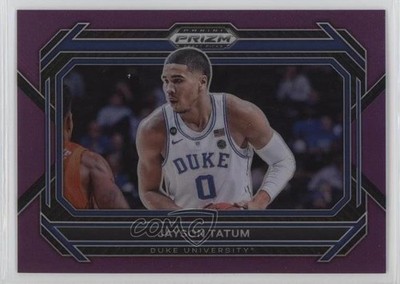 2023-24 Panini Prizm Draft Picks Purple Variations 20/75 Jayson Tatum #51 7y2