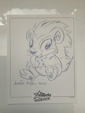 Neopets Original Art - Baby Yurble By Artist Jennie Hoffer - Mall Tour 2004