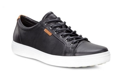 ECCO Men's Soft 7 Sneaker Black - 430004-01001, Black