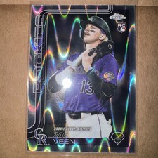 2025 Topps Chrome Update Series - Zac Veen #USC186 RayWave Refractor (RC)