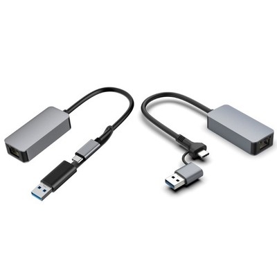USB To RJ45 2500M Networking Adapter 2500Mbps Fast Ethernet Converter