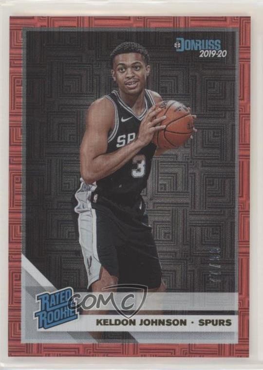 2019-20 Panini Donruss Rated Rookie Red Infinite 77/99 Keldon Johnson #227 5h0