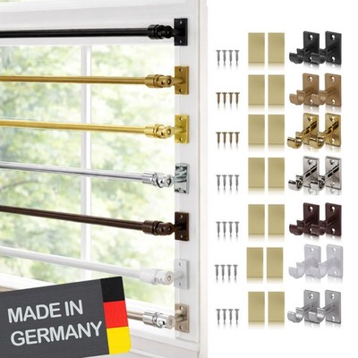Cafehausstange Gardinenzubehör ausziehbare Scheibenstange Gardinenstange Edel