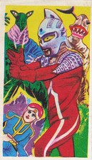 Ultraman Style Hero vs Monsters Menko Card Japanese TV Quiz 3007 Vintage