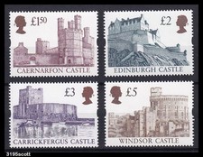 1997 GB Enschede Castles High Values SG1993-1996 Set UM MNH