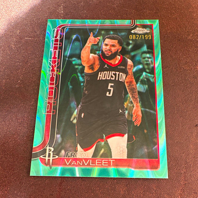 2026 Topps Chrome Update- Fred VanVleet GREEN WAVE FRACTOR 082/199