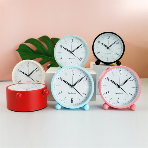 Vintage Retro Analog Alarm Clock, 4 inch Super Silent Non Ticking Small Clock - Picture 8 of 15