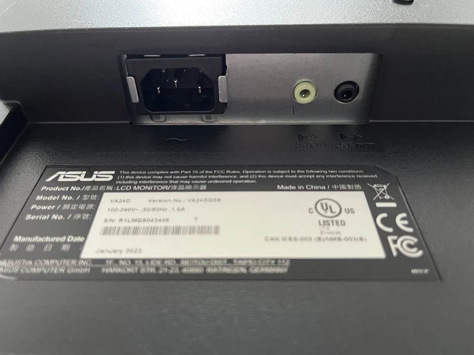 ASUS VA24DQSB- LED MONITOR FULL HD (1080p) - SCREEN 23.8", BLACK. - Image 2 of 4