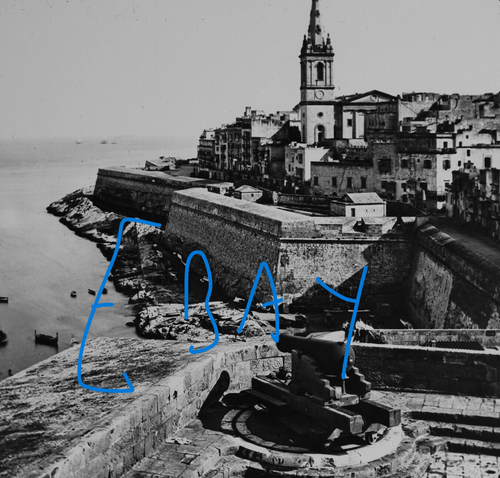 Zdjęcie MALTA MARSA MUSCAT Magiczna Latarnia Zjeżdżalnia 1895 STARY WIKTORIAŃSKI ANTYK - Zdjęcie 4 z 5