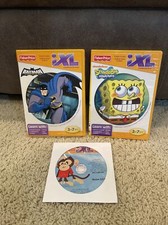 Lot of 3 Fisher-Price iXL Learning System CD-ROM Software Batman Spongebob