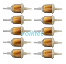(10x) In Line Fuel Filter VW Volkswagen Beetle Bug Bus Thing Ghia 803201511C