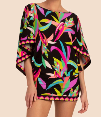 NWT $152 TRINA TURK Swim & Spa Collection Birds Of Paradise Tunic Cover ...