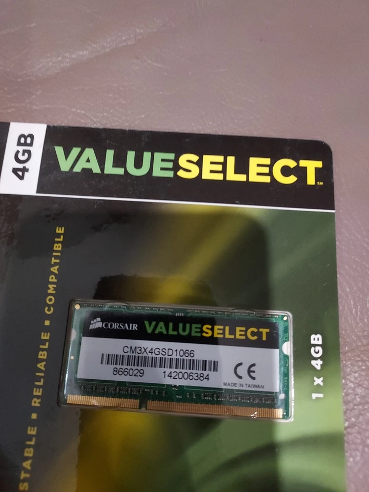 Set of 3 GBCorsair ValueSelect DDR3 4GB for Notebook and netbook PCs. - Image 3 of 4