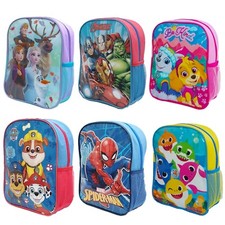 Boys Girls Kids Backpack Junior Toddlers Character Rucksack School Lunch Bag