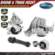 4x Montaje de motor y transmisión para Nissan Rogue 2014 2015 2016 2017 2,5 L