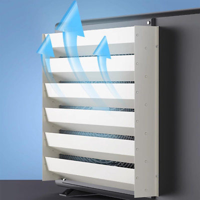 Ac Wind Guide Fan Universal Outdoor AC Deflector & Wind Guide - 17x17 Galvanized Steel ...