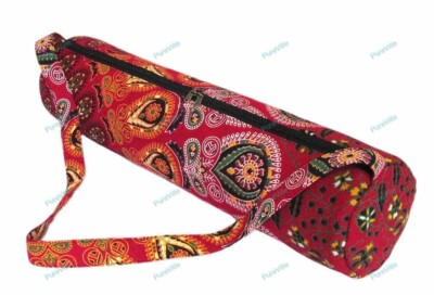 Yogamatte Carry Gym Schulter Handtasche Design Hippie Ombre Leder Optik Tasche