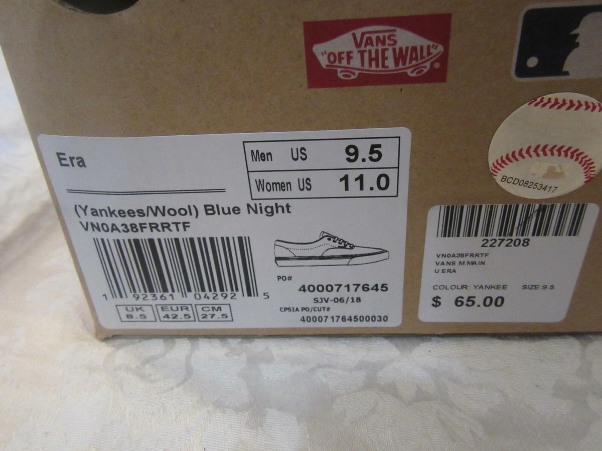 Size 9.5 - MLB x Vans Authentic Yankees for sale online | eBay