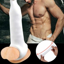 Penis Extender Extension Sleeve Realistic Penis Sheath Girth Enhancer Condom Men