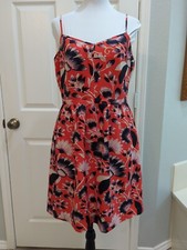 J.Crew Sleeveless Tropical Floral Print Mini Sundress Size 10