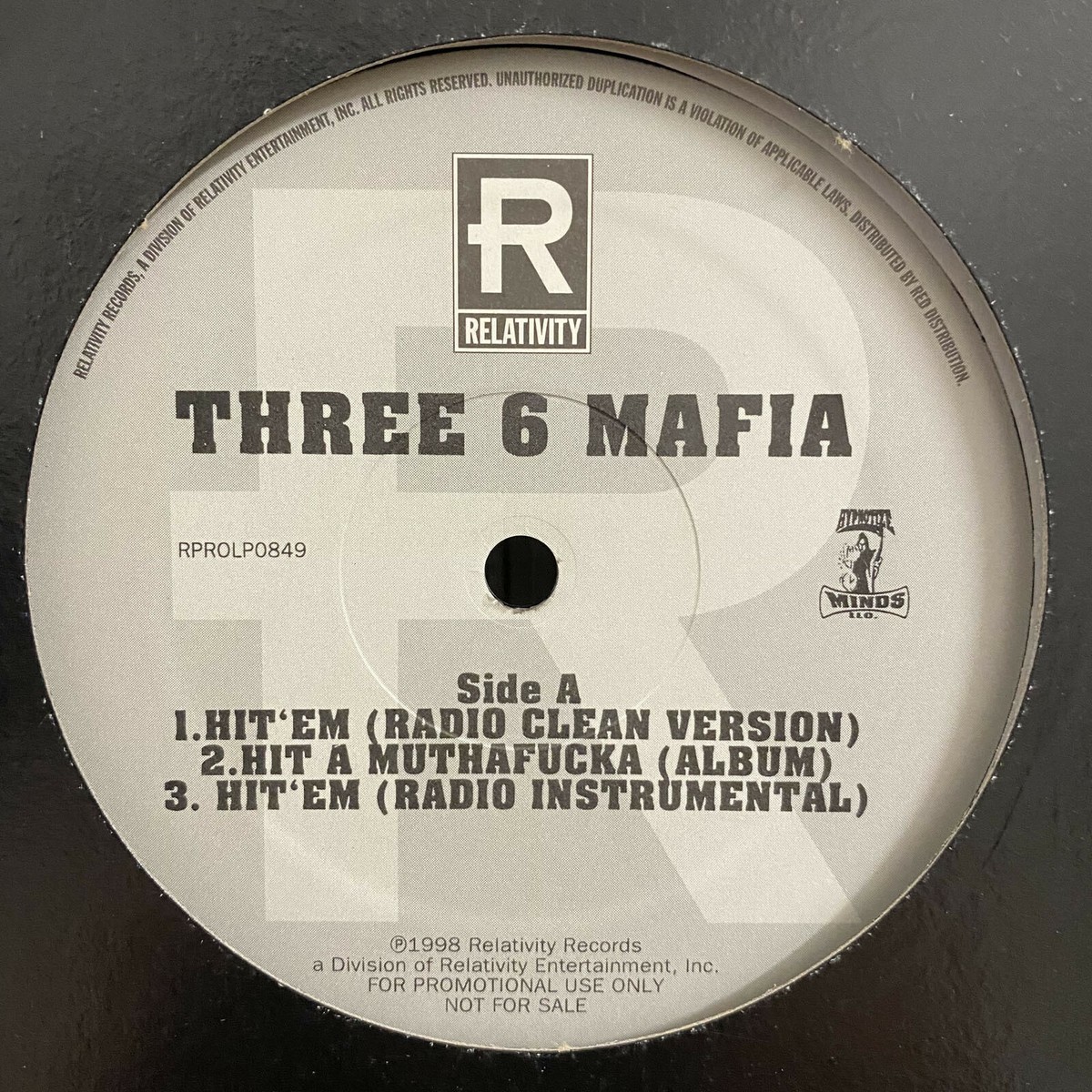 DJ PAUL (of three 6 mafia)12インチ g-rap THREE 6 MAFIA - HIT A MUTHAF*CKA (12