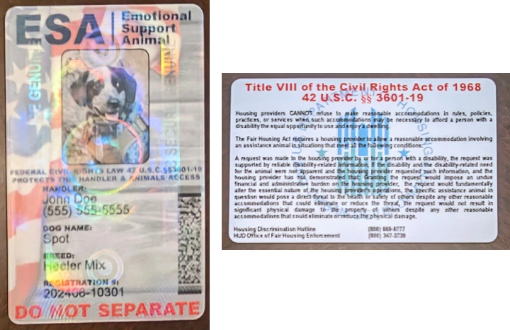 SOPORTE EMOCIONAL HOLOGRÁFICO IDENTIFICACIÓN ANIMAL ESA FÍSICO Y DIGITAL Foto 2 de 4