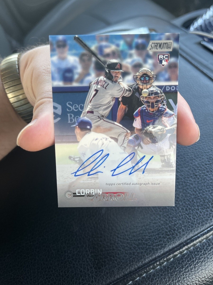 Corbin Carroll '23 stadium club SSP ROOKIE AUTOGRAPH 💎💎💎 | eBay