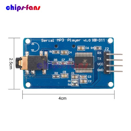 YX5300 UART Control Serial MP3 Music Player Module For Arduino/AVR/ARM New - 第 10/10 張圖片