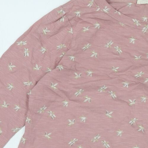 Fat Face Women Pink 3/4 Sleeve Basic Cotton T-Shirt - Picture 12 of 12