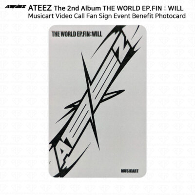 ATEEZ WORLD EP.FIN WILL Musicart Video Call Fan Sign Event Benefit
