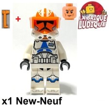 Lego Figurine Minifig Star Wars Clone Captain Vaughn + visière + antenne sw1277