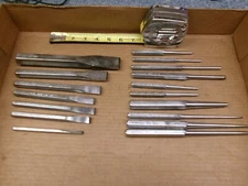 NAPA Tool USA 17-Piece Punch / Chisel Set /Lot