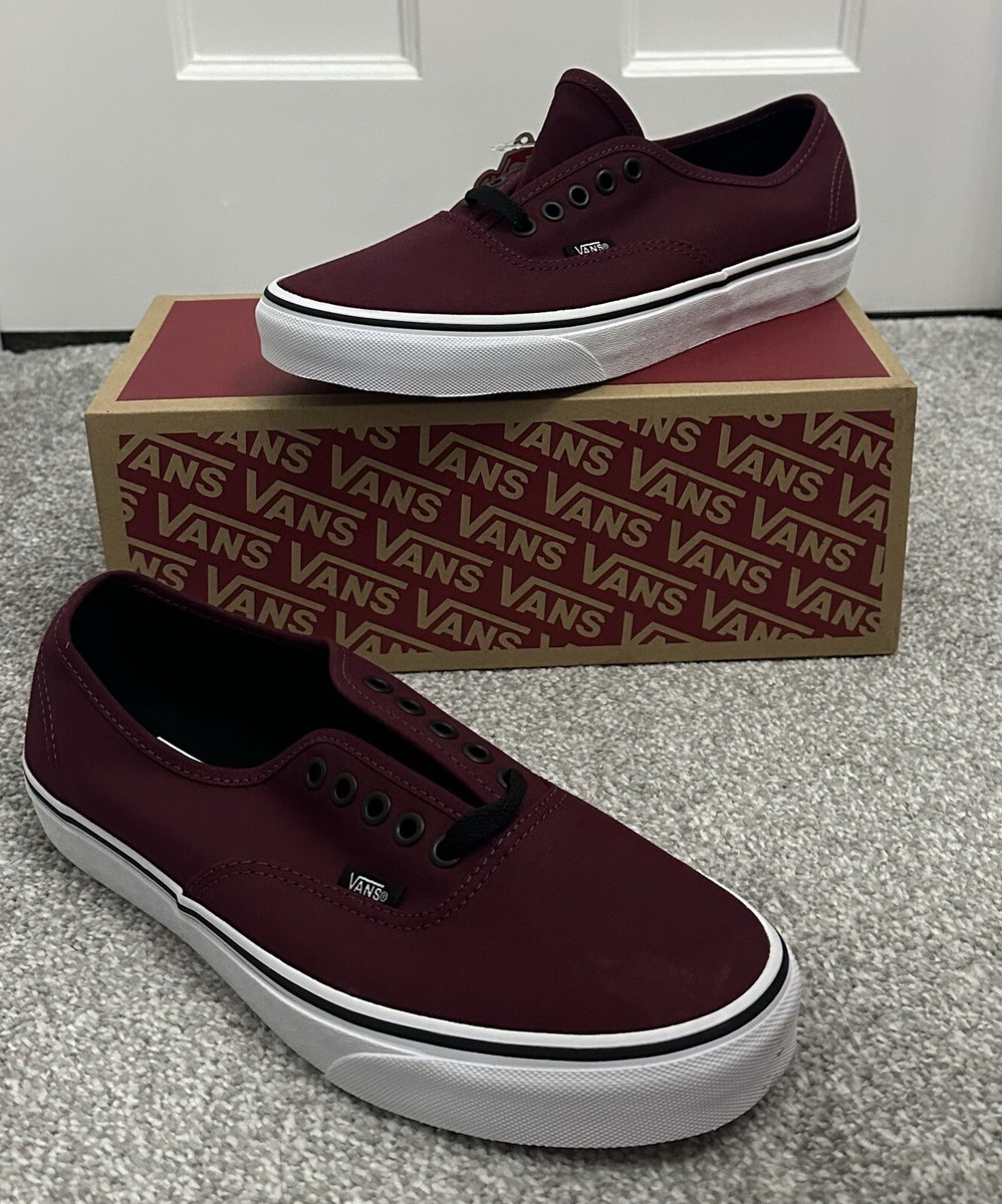 VANS Authentic Port Royale Black UK Size Brand New In Box