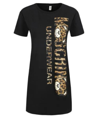MOSCHINO UNDERWEAR  WOMEN'S T SHIRT-BLACK.
