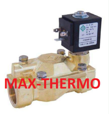 O.D.E 21W4KB250 SOLENOID VALVE 1'' FOR HOT WATER ode