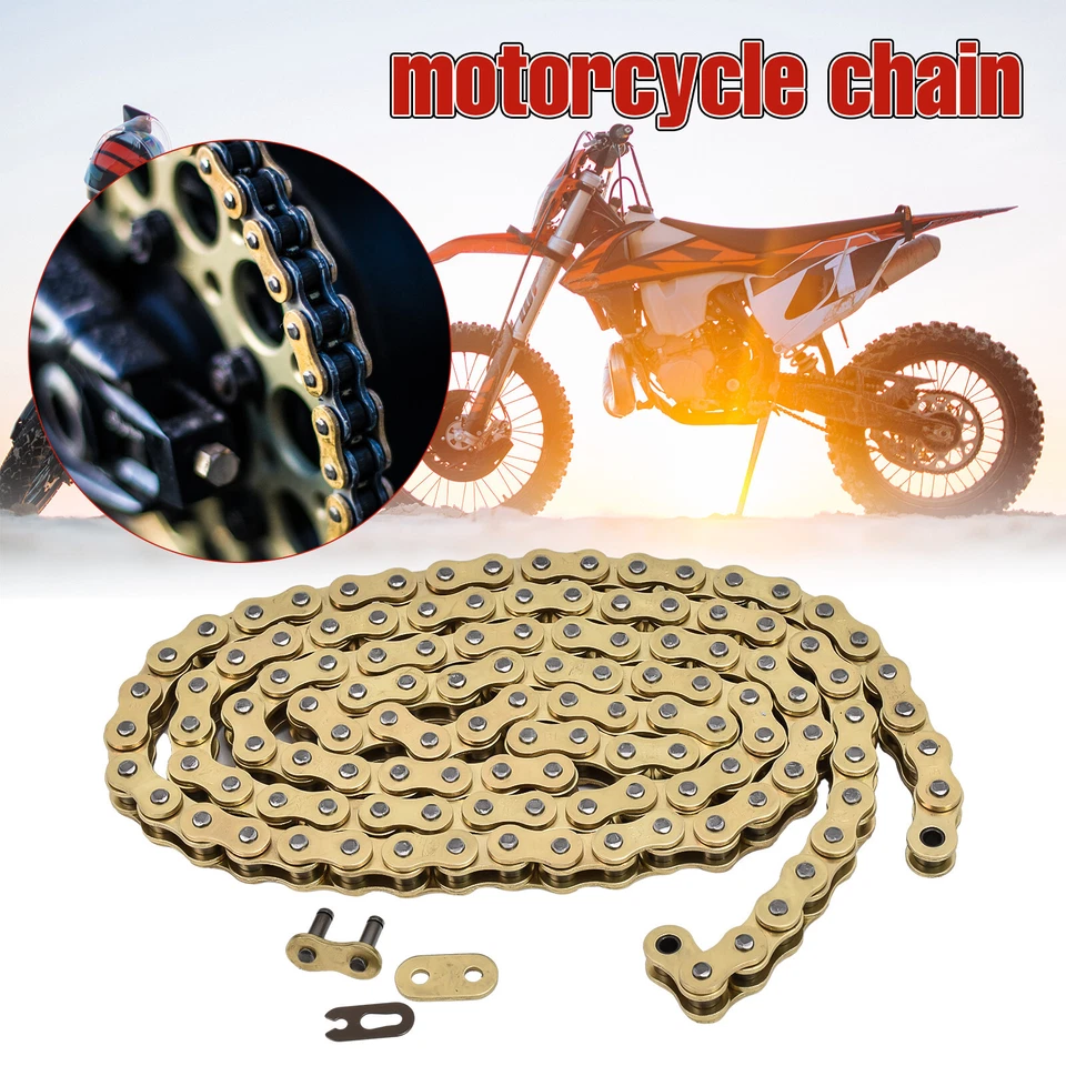 Gold 420 Heavy Duty Drive Chain For Honda CRF50F 2004-2024 / Z50R 1979-1999 - Image 3 of 4