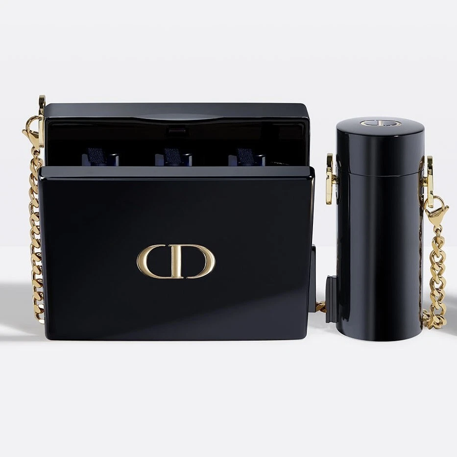CHRISTIAN DIOR ⭑ Rouge Minaudière ATELIER DES RÊVES Rouge à lèvres noir et étui pochette