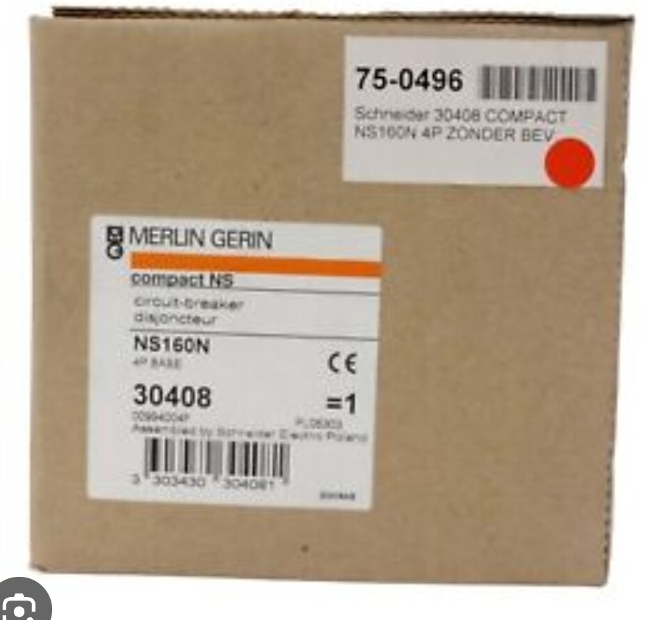 Disjoncteur Compact NS160N Schneider 30408 - Bloc de coupure 160 A 4P