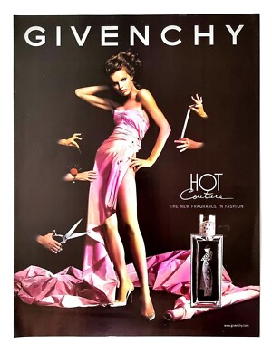 High Heels  Magazine Print Ad  -Eva Herzigova Supermodel Givenchy Perfume  D85