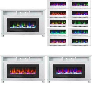 58 Inch Tv Stand With Fireplace Media Console Electric