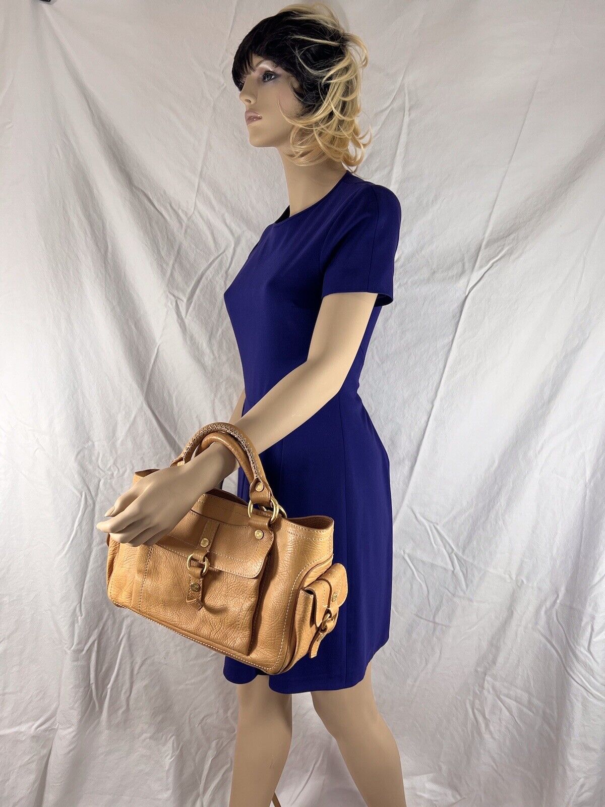 CELINE Tan Leather Boogie Handbag Shoulder Bag Ma… - image 22