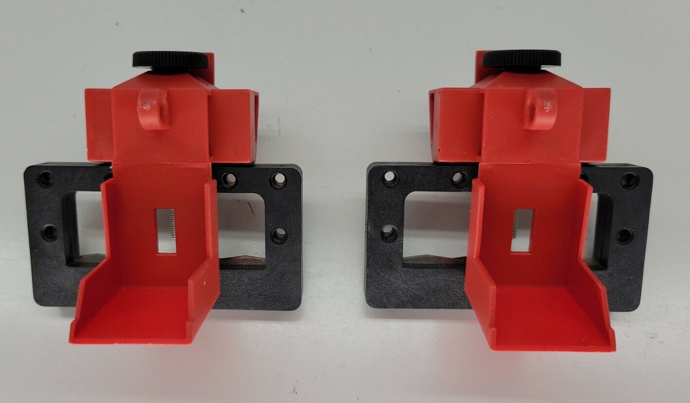 Deluxe Max 60% OFF Lot of 2 Brady 65321 Circuit Single-Pole Red Oversized Clamp-On