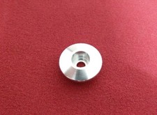 Alu Steuersatz-Kappe, Ahead-Cap, cnc-gefräßt, 1", silber, NEU, NOS, Retro