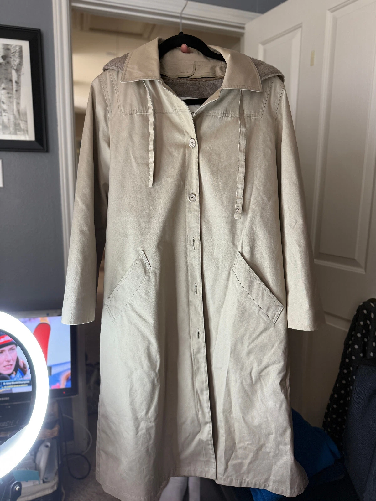 VETEMENTS Trench donna vintage London Fog taglia 10 Maincoats Weatherwear of Distinction