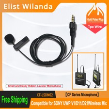 Omnidirectional Lavalier Mic Compatible for Sony UTX-B1/B2/B03/40,UWP V1/D11/D21