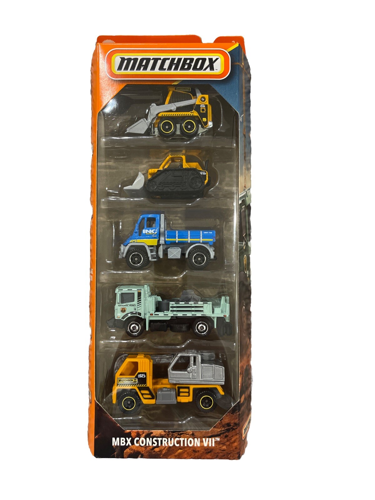 Matchbox 5-Pack MBX Construction VII National Park Set with Free Shipping