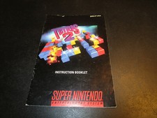 TETRIS 2 Original Manual / Instruction Booklet ONLY SNES Super Nintendo
