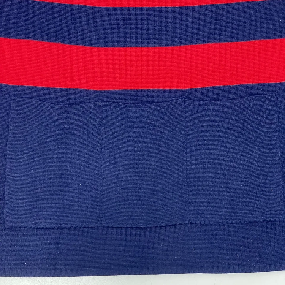 De Colección Hombres Rojo Azul Nieve ESQUÍ Lana Suéter JUMPER Descenso ESQUÍ Carreras Tejido Camisa Foto 4 de 4