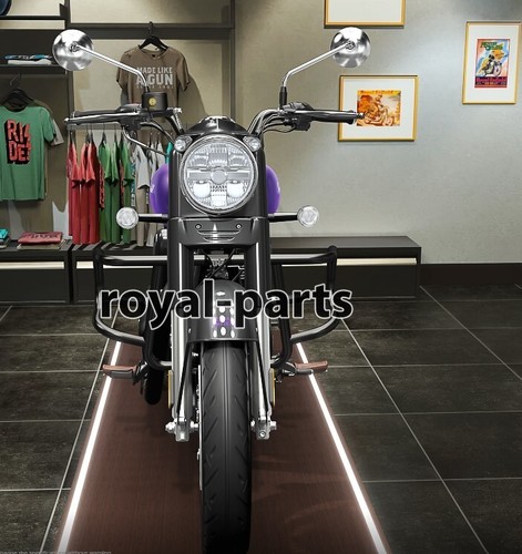 "AIRFLY EVO ENGINE GUARD BLACK" FIT FOR RE FOR NEW BULLET 350 & GOAN CLASSIC 350 - Picture 22 of 22