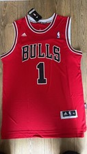 Maglietta Chicago Bulls Derrick Rose #1 NBA Basketball Jersey - Rosso